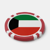 Kuwait-Flagge Pokerchips (Einzeln)