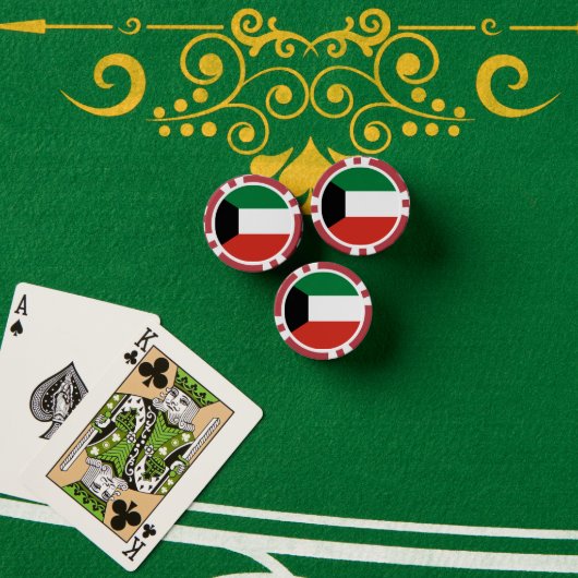 Kuwait-Flagge Pokerchips (Pokertisch (Stapel))