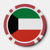 Kuwait-Flagge Pokerchips (Rückseite)