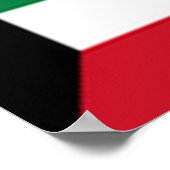 Kuwait - Flagge - Poster (Ecke)
