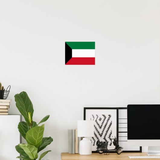 Kuwait - Flagge - Poster (Heimbüro)