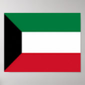 Kuwait - Flagge - Poster (Vorne)