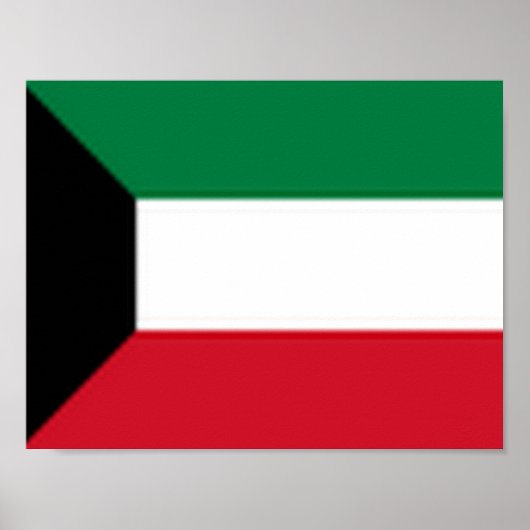 Kuwait - Flagge - Poster (Vorne)