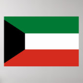 Kuwait-Flagge Poster (Vorne)