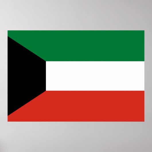 Kuwait-Flagge Poster (Vorne)