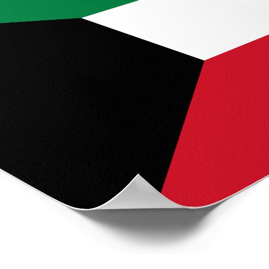 Kuwait-Flagge Poster (Ecke)