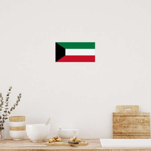 Kuwait-Flagge Poster (Küche)