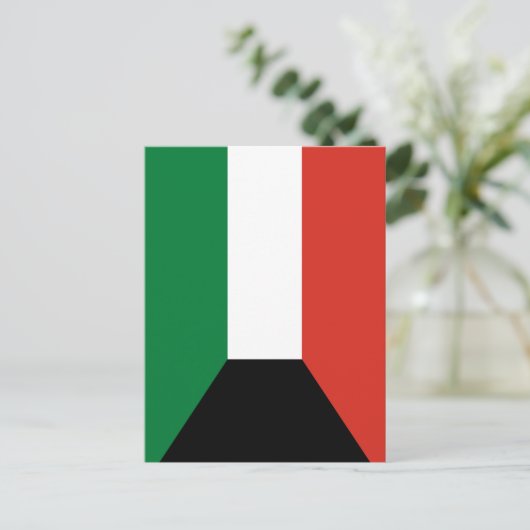 Kuwait-Flagge Postkarte (Stehend Vorderseite)