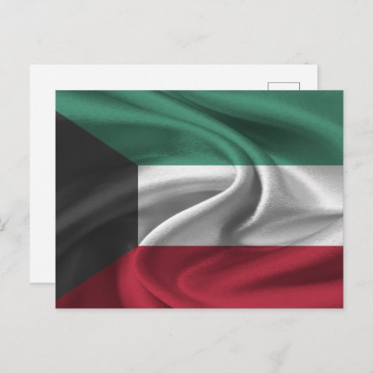 Kuwait-Flagge Postkarte (Vorne/Hinten)