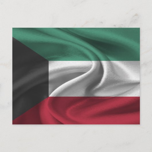 Kuwait-Flagge Postkarte (Vorderseite)