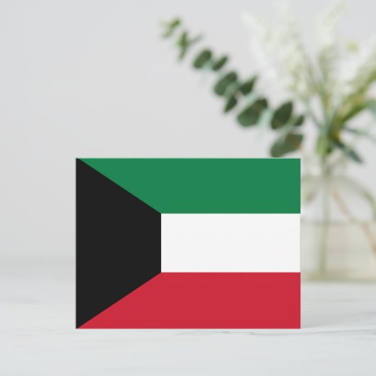 Kuwait-Flagge Postkarte (Stehend Vorderseite)