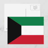 Kuwait-Flagge Postkarte (Vorne/Hinten)