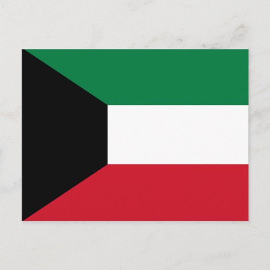Kuwait-Flagge Postkarte (Vorderseite)