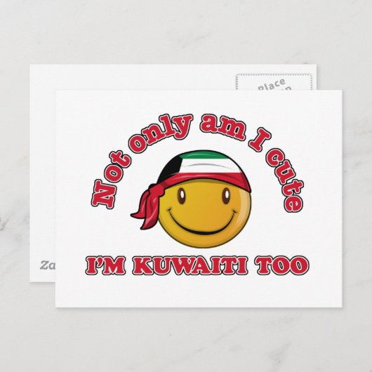 Kuwait-Flagge Postkarte (Vorne/Hinten)