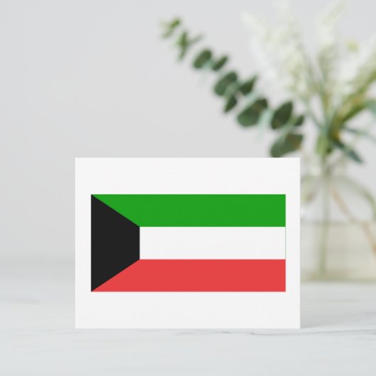 Kuwait-Flagge Postkarte (Stehend Vorderseite)