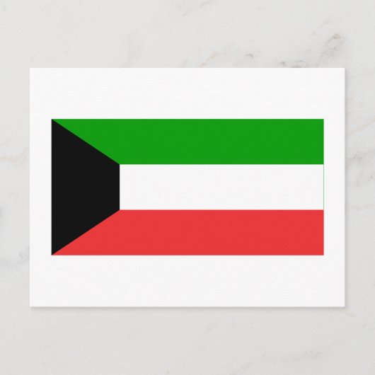 Kuwait-Flagge Postkarte (Vorderseite)
