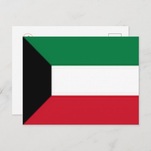 Kuwait - Flagge - Postkarte (Vorne/Hinten)