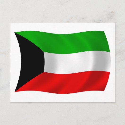 Kuwait-Flagge-Postkarte Postkarte (Vorderseite)