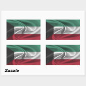 Kuwait-Flagge Rechteckiger Aufkleber (Blatt)