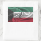 Kuwait-Flagge Rechteckiger Aufkleber (Tasche)