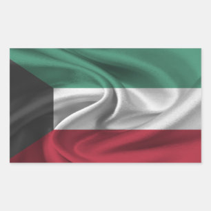 Kuwait-Flagge Rechteckiger Aufkleber