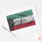 Kuwait-Flagge Rechteckiger Aufkleber (Umschlag)