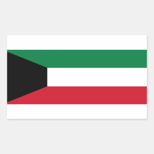 Kuwait-Flagge Rechteckiger Aufkleber
