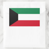 Kuwait-Flagge Rechteckiger Aufkleber (Tasche)