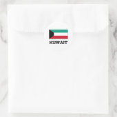 Kuwait-Flagge Runder Aufkleber (Tasche)