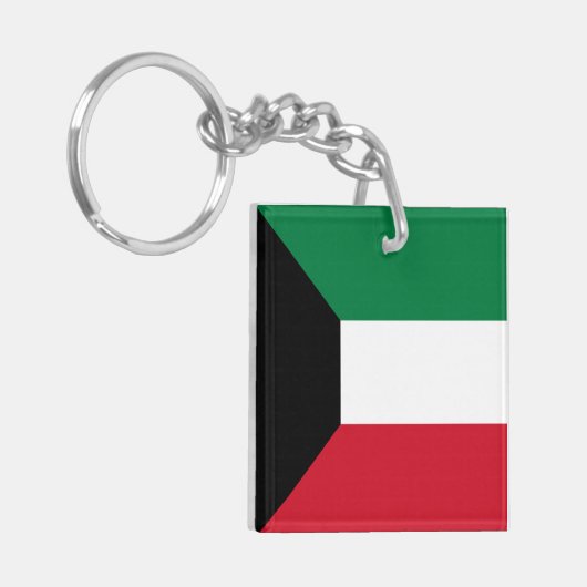 Kuwait-Flagge Schlüsselanhänger (Vorderseite links)