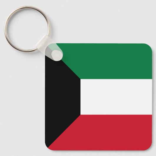 Kuwait-Flagge Schlüsselanhänger (Vorderseite)