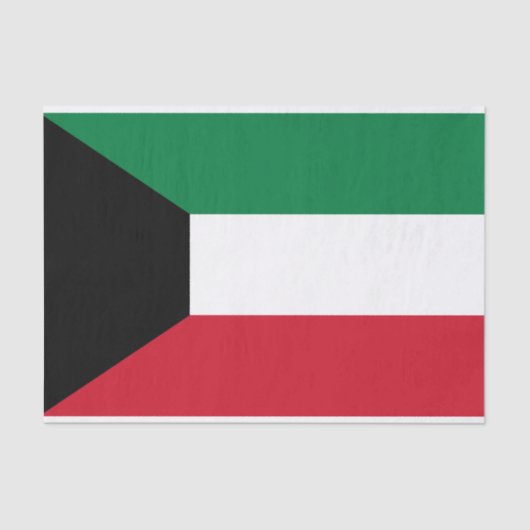 Kuwait-Flagge Seidenpapier (Vorderseite)