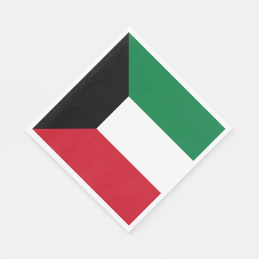 Kuwait-Flagge Serviette (Ecke)