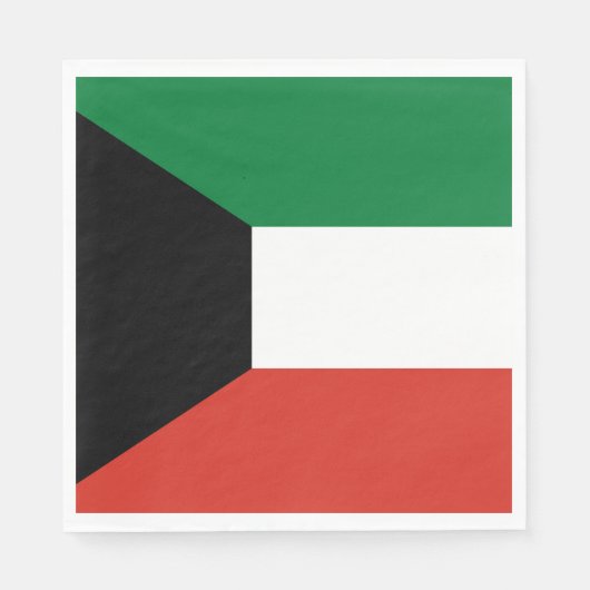 Kuwait-Flagge Serviette (Vorderseite)