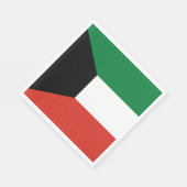 Kuwait-Flagge Serviette (Ecke)