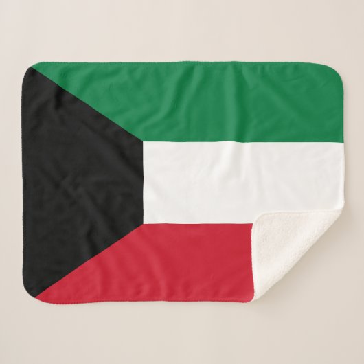 Kuwait-Flagge Sherpadecke (Vorderseite (Horizontal))