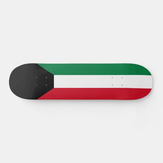 Kuwait-Flagge Skateboard (Horizontal)