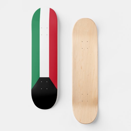 Kuwait-Flagge Skateboard (Vorderseite)