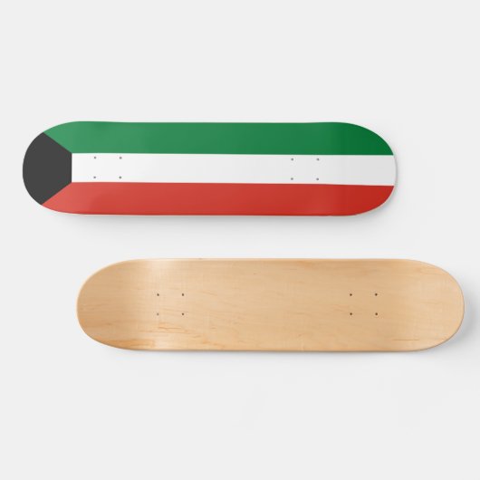 Kuwait-Flagge Skateboard (Horizontal)