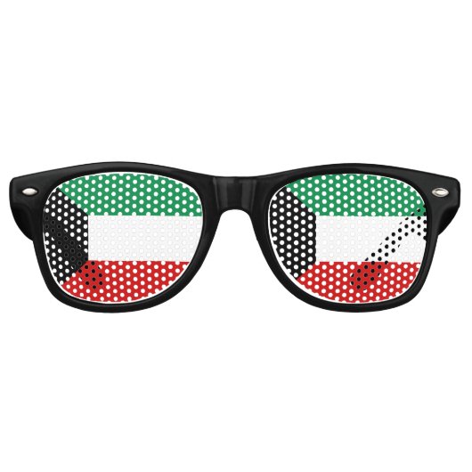 Kuwait-Flagge Sonnenbrille (Vorderseite)