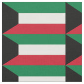 Kuwait-Flagge Stoff (Nahaufnahme)