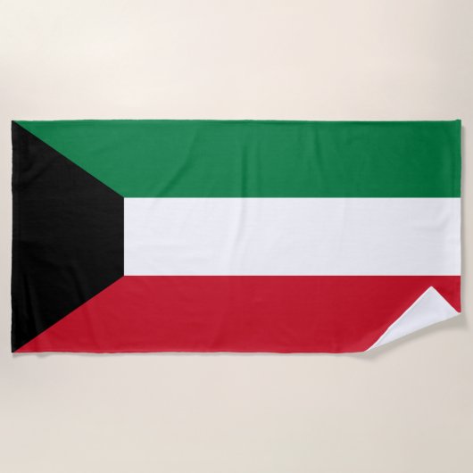 Kuwait-Flagge Strandtuch (Vorderseite)