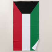 Kuwait-Flagge Strandtuch (Vorderseite)
