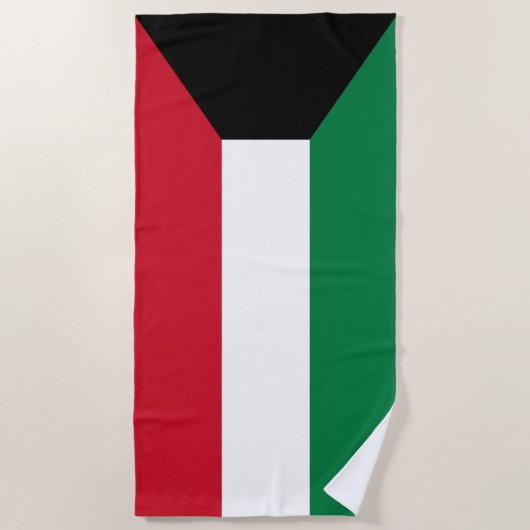 Kuwait-Flagge Strandtuch (Vorderseite)