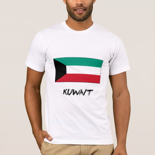 Kuwait-Flagge T-Shirt (Vorderseite)
