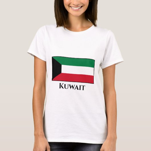 Kuwait-Flagge T-Shirt (Vorderseite)