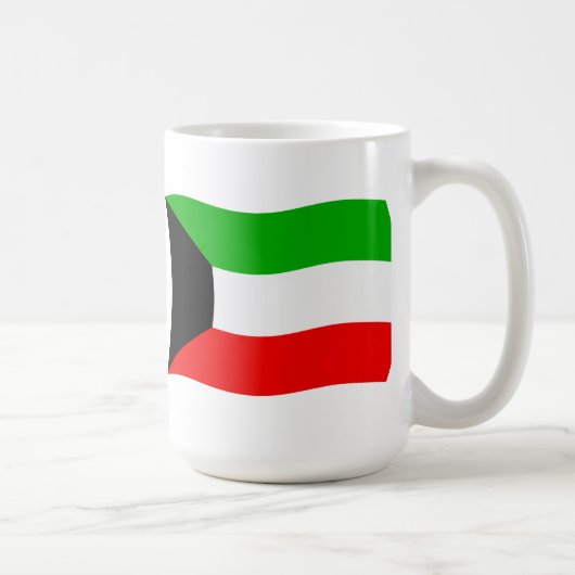 Kuwait-Flagge-Tasse Kaffeetasse (Rechts)