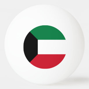Kuwait-Flagge Tischtennisball
