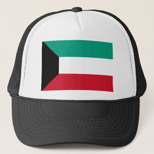 Kuwait-Flagge Truckerkappe (Vorderseite)
