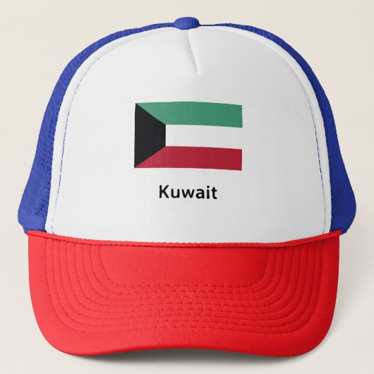 Kuwait-Flagge Truckerkappe (Vorderseite)